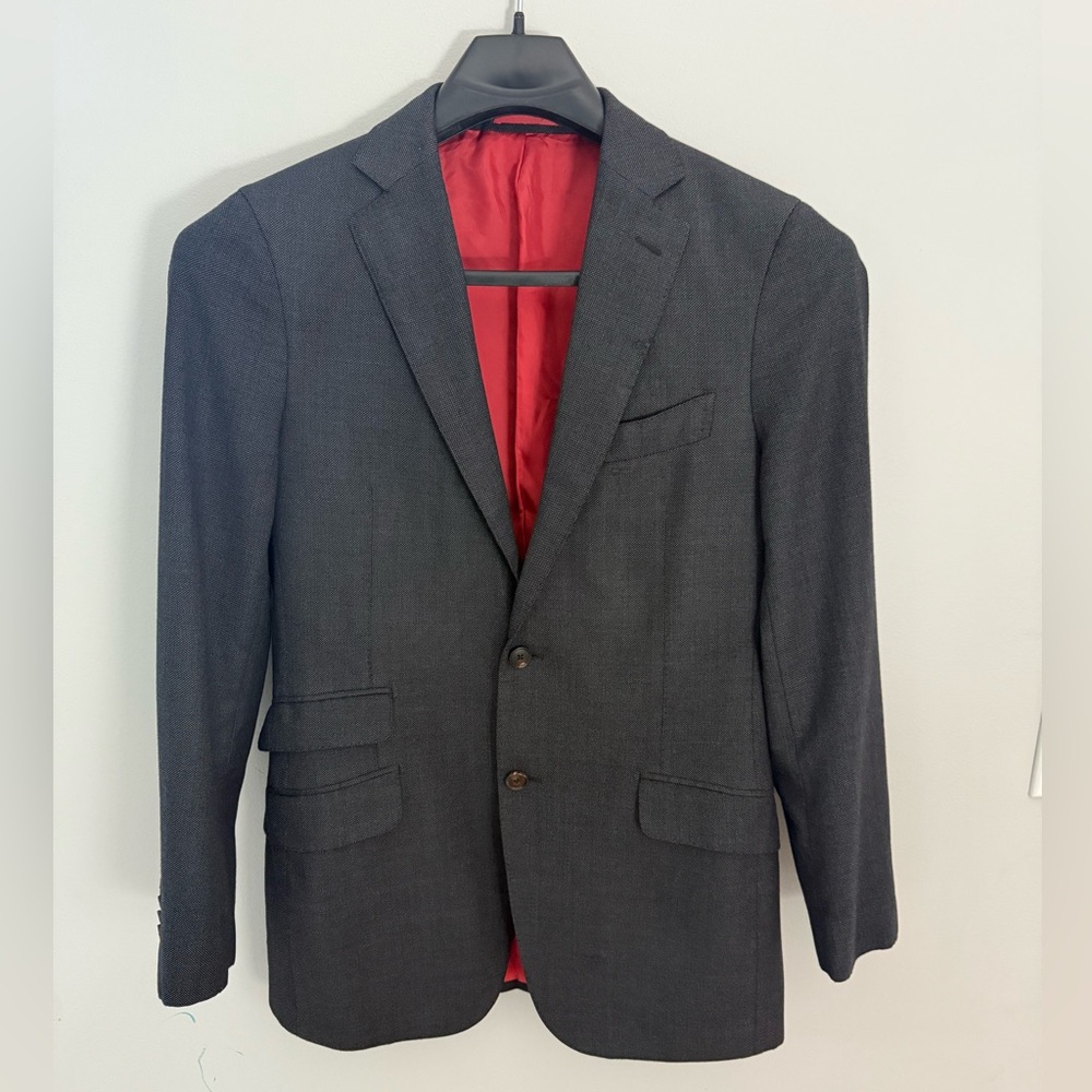 Suitsupply Sienna gray birdseye 38L blazer vitale barberis wool